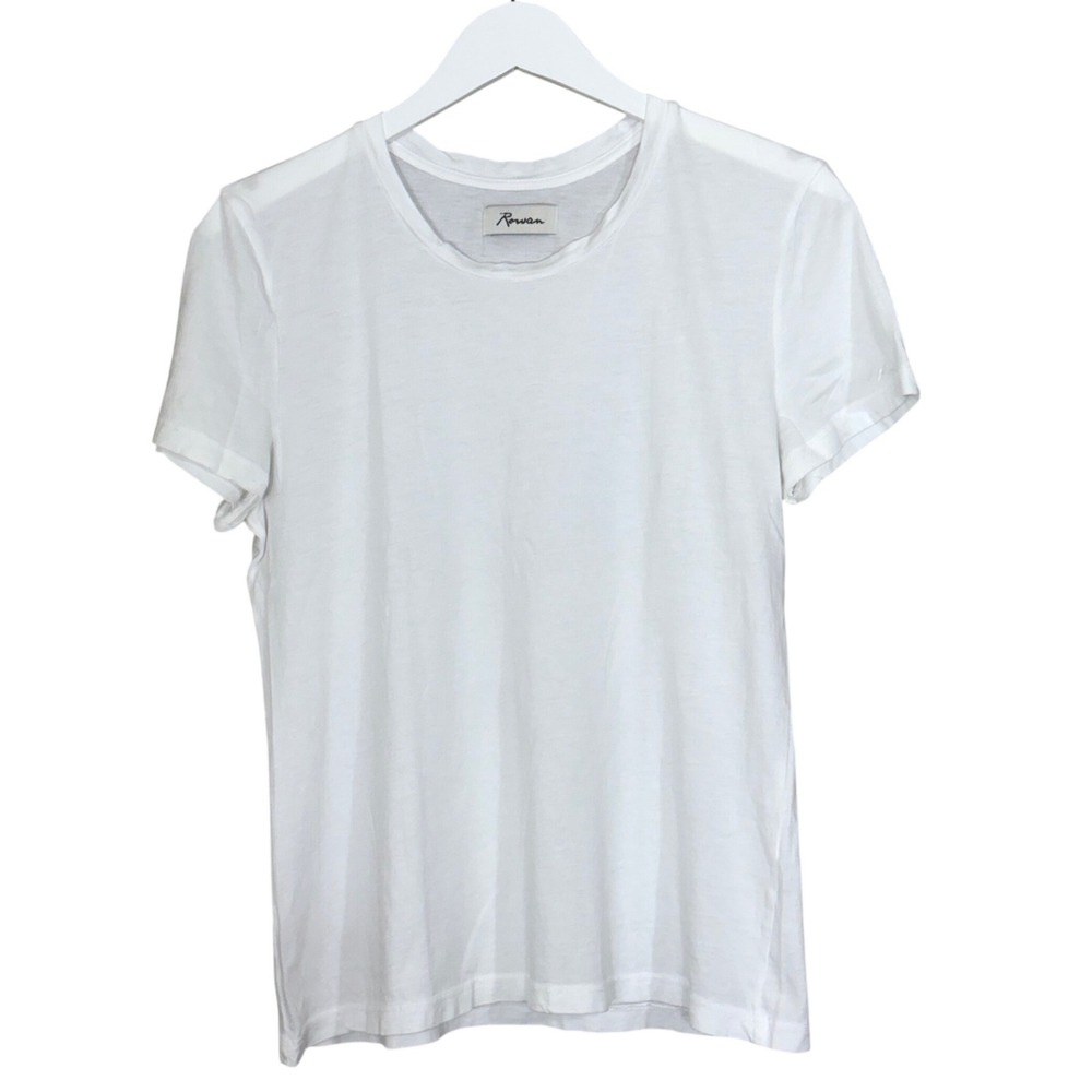 Rowan White Short Sleeve Crew Neck T-Shirt Womens Small